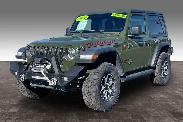 Used 2021 Green Jeep Rubicon image 1
