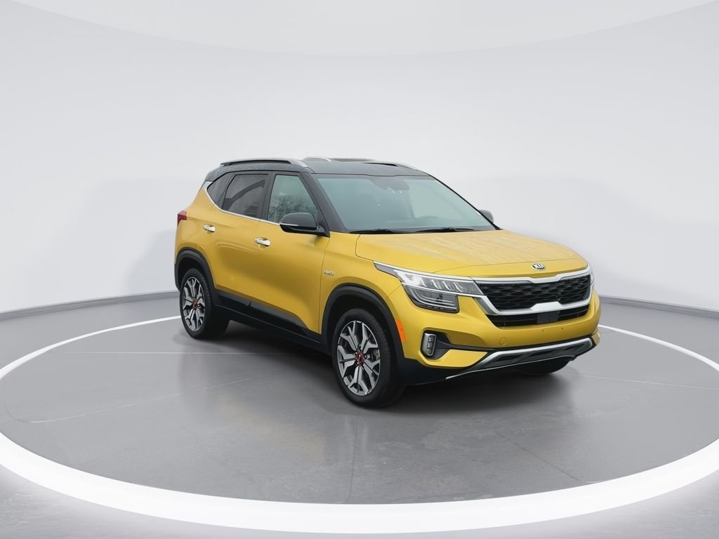 Used 2021 Kia Seltos SX with VIN KNDETCA25M7146258 for sale in Bardstown, KY