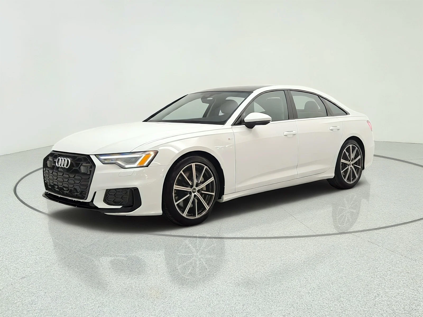 Used 2025 Glacier White Metallic Audi Premium image 1