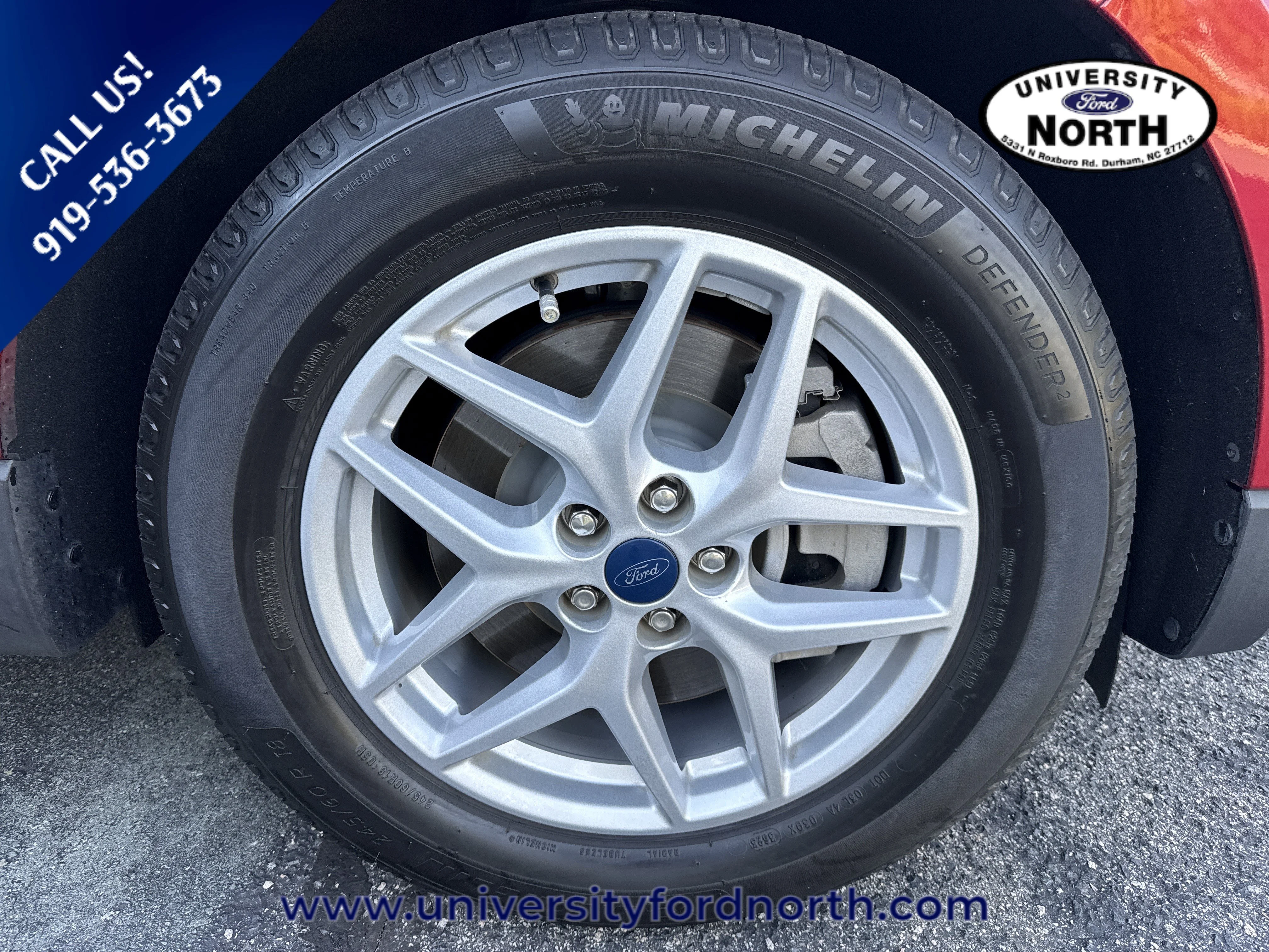 Used 2021 Rapid Red Metallic Tinted Clearcoat Ford SEL image 9