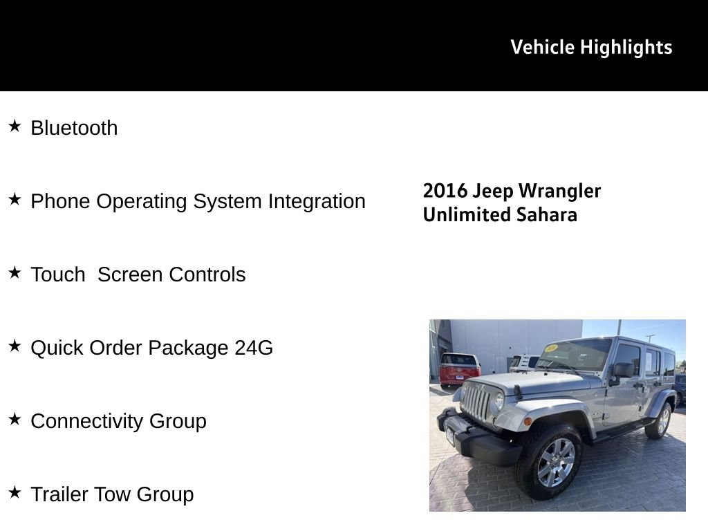 Used 2016 Billet Silver Metallic Jeep Unlimited Sahara image 24