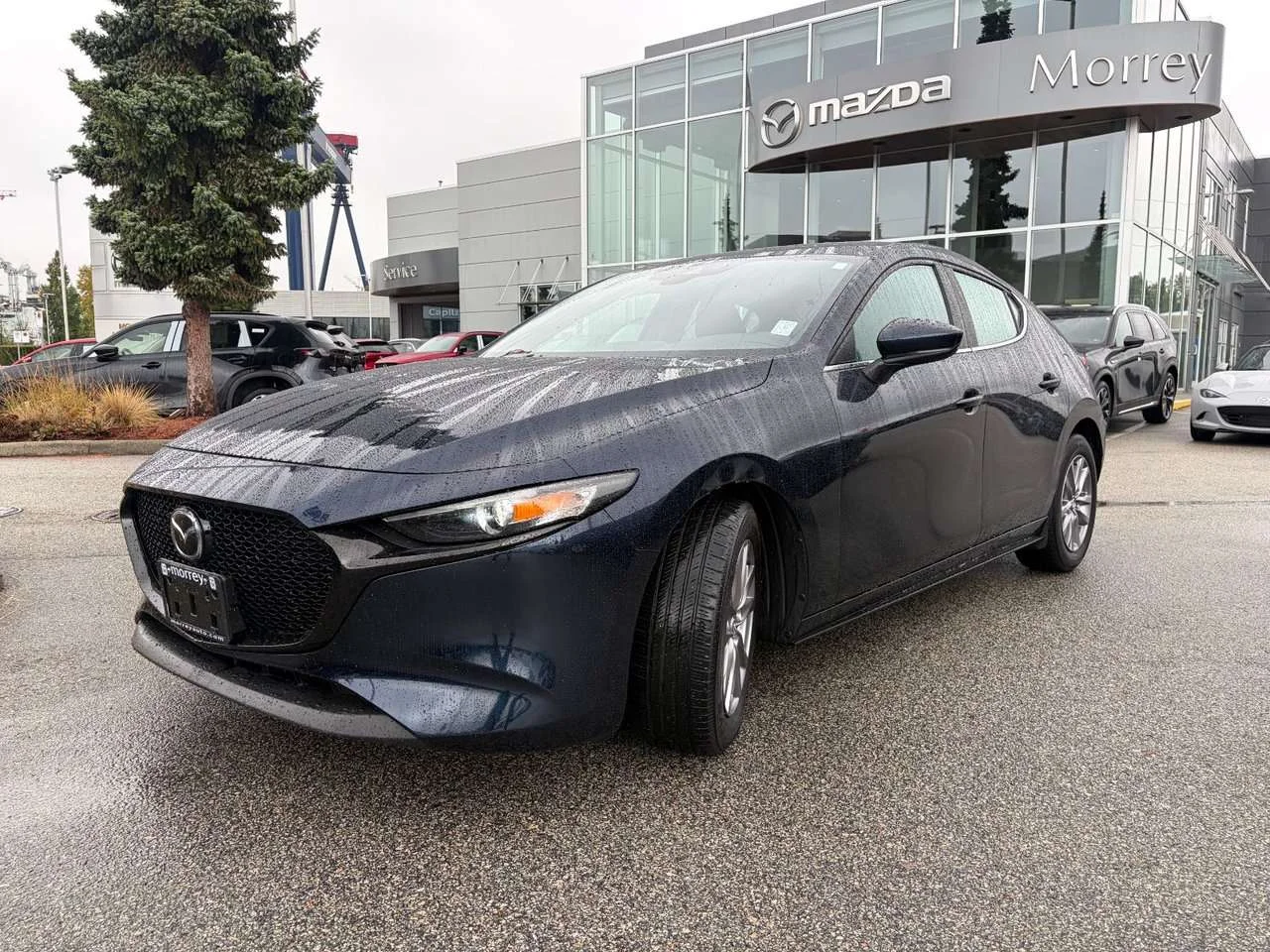 Used 2021 Deep Crystal Blue Mica Mazda GS at Hatchback! Fun to drive. Reliable! Finance available. Check it out image 1