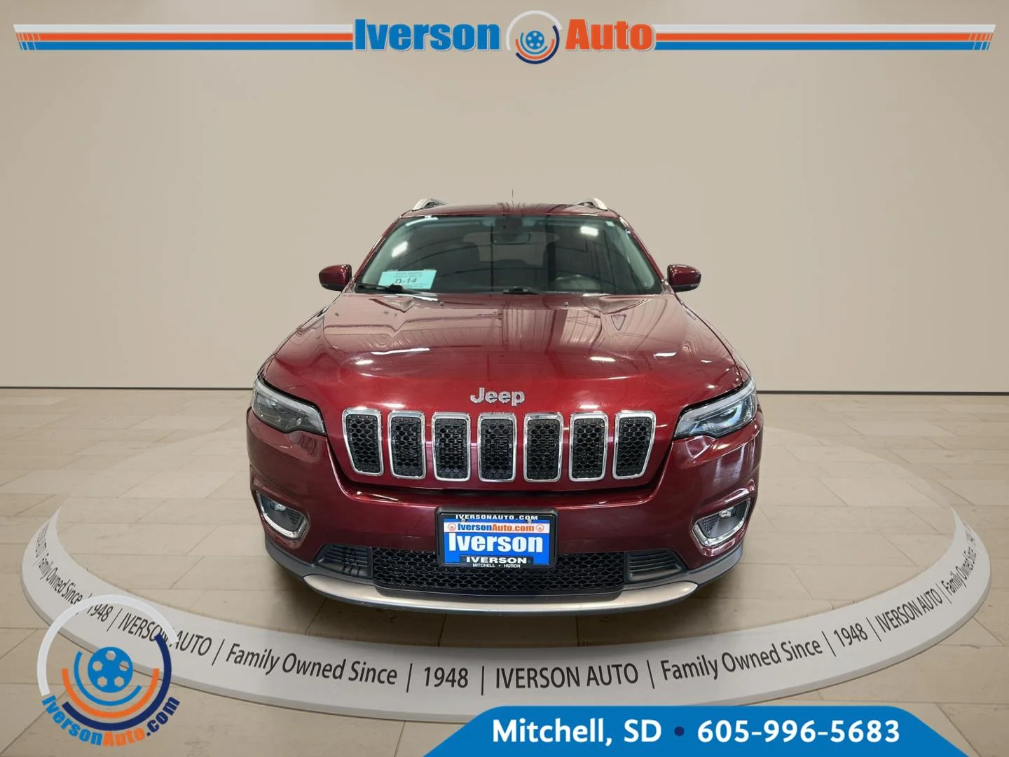 Used 2019 Jeep Cherokee Limited with VIN 1C4PJMDX5KD380006 for sale in Huron, SD