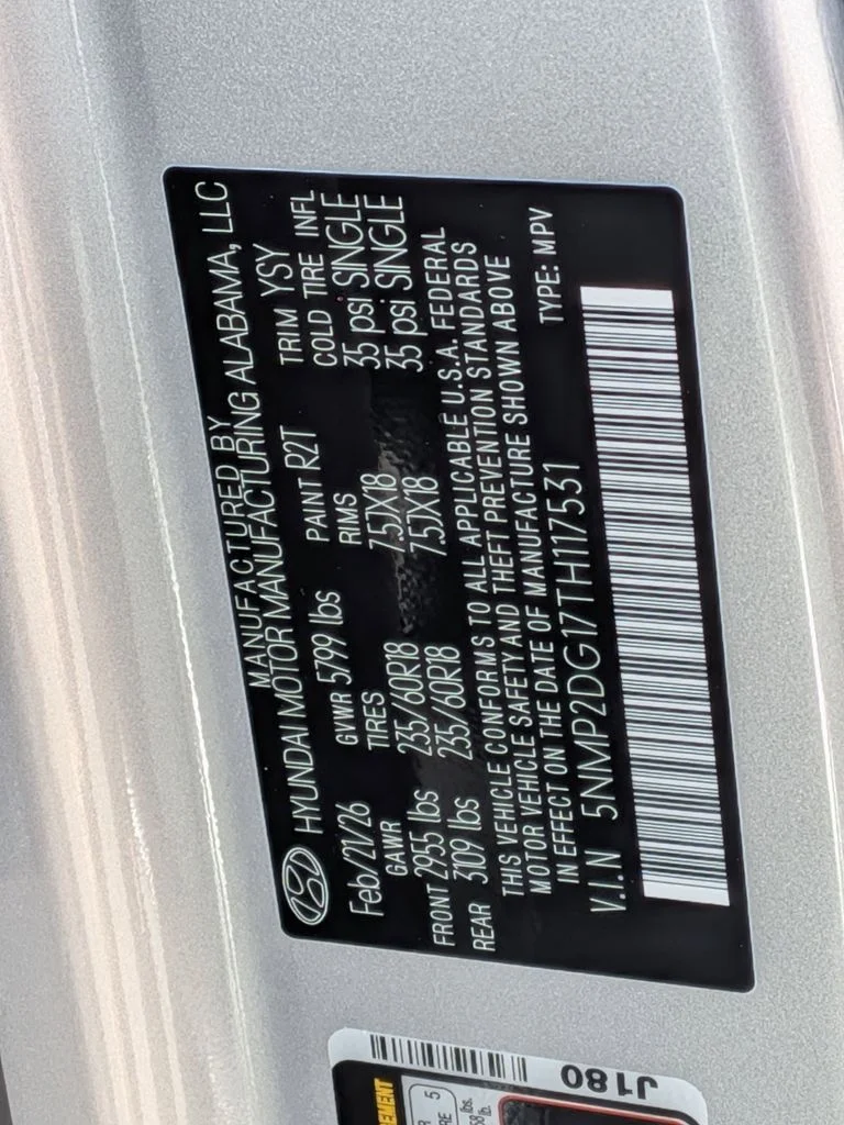 New 2026 Silver Hyundai SEL image 33
