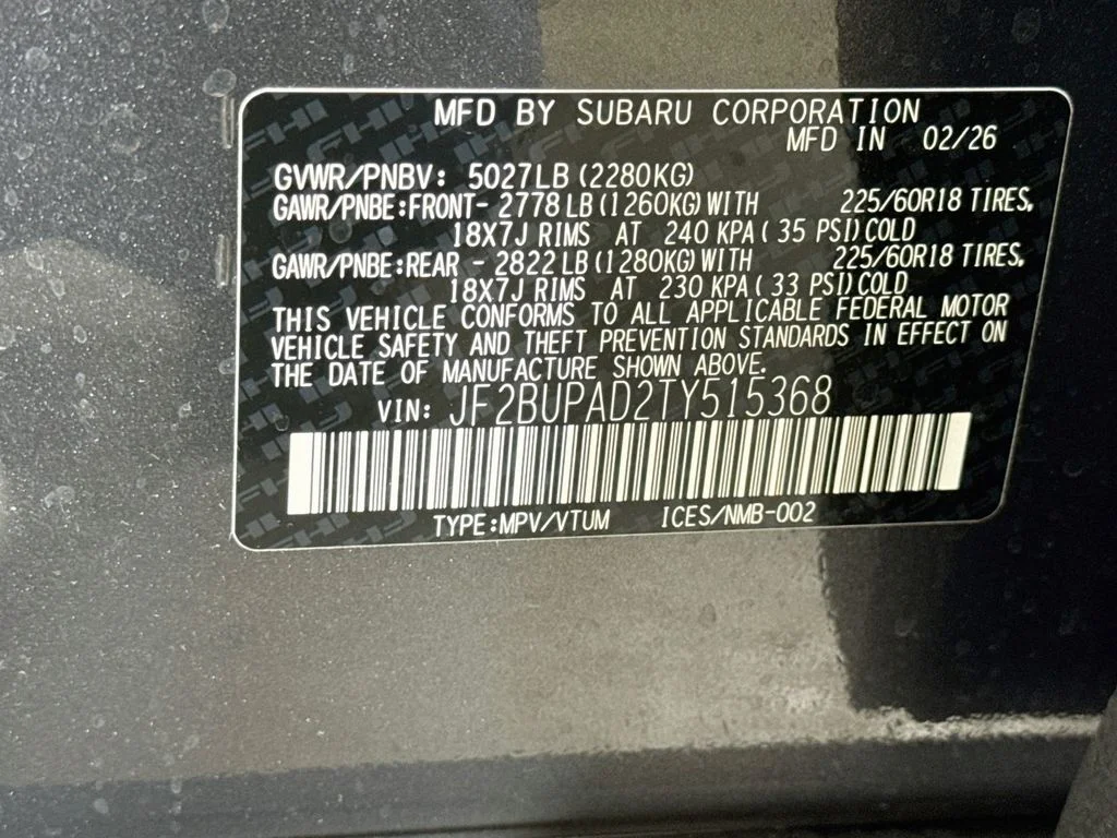 Certified Used 2026 Gray Subaru Premium image 42