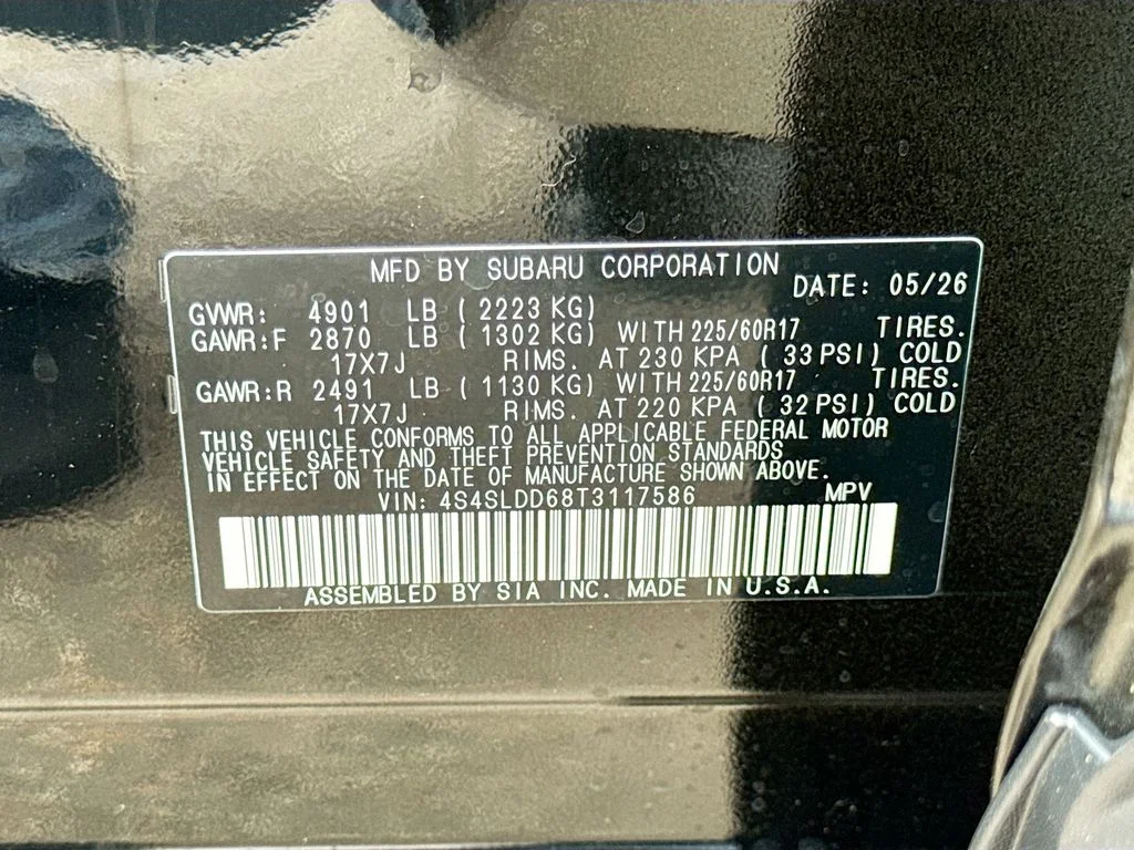 New 2026 CRYSTAL BLACK SILICA Subaru Premium image 43