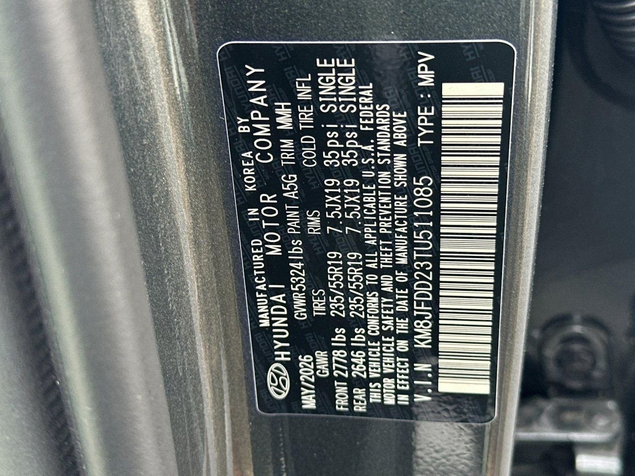 New 2026 Gray Hyundai Limited image 25