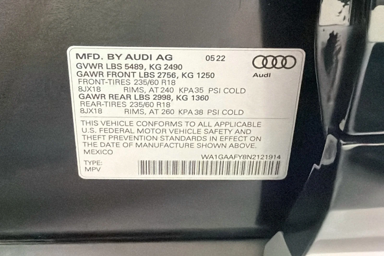 Used 2022 Mythos Black Metallic Audi S line image 24