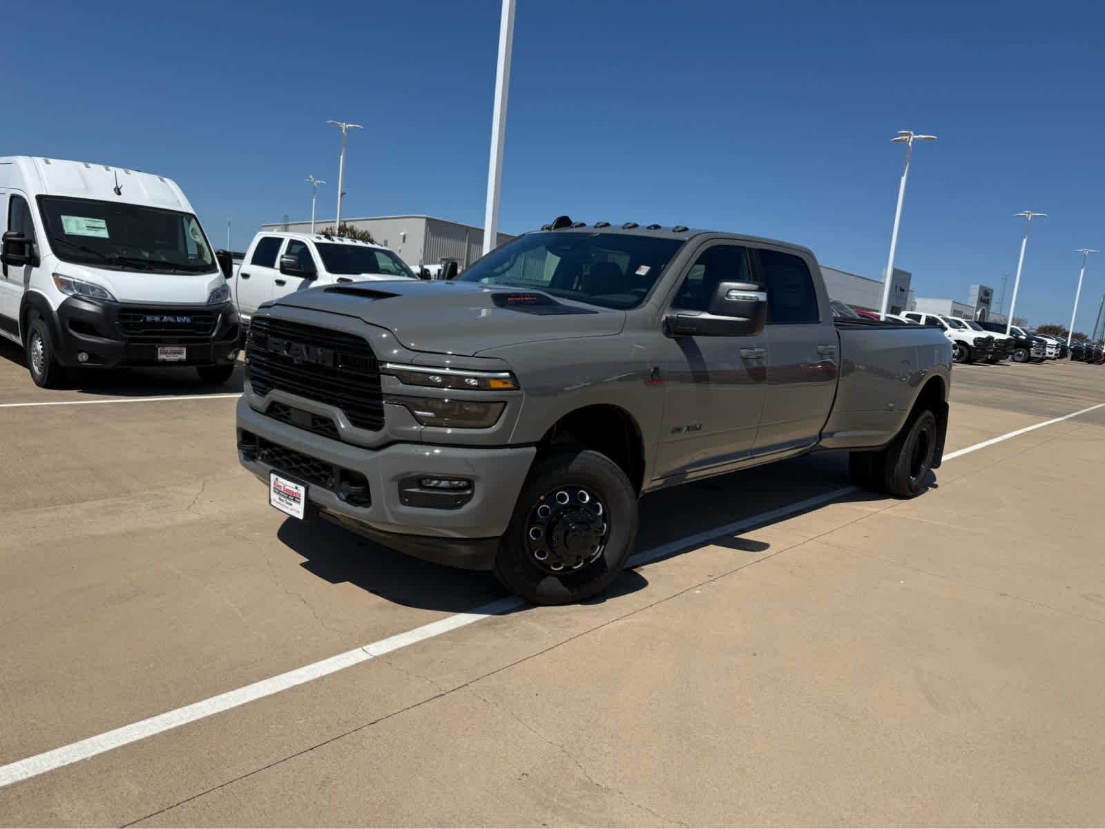 New 2026 Ceramic Gray Clear-Coat Exterior Paint RAM Laramie image 2