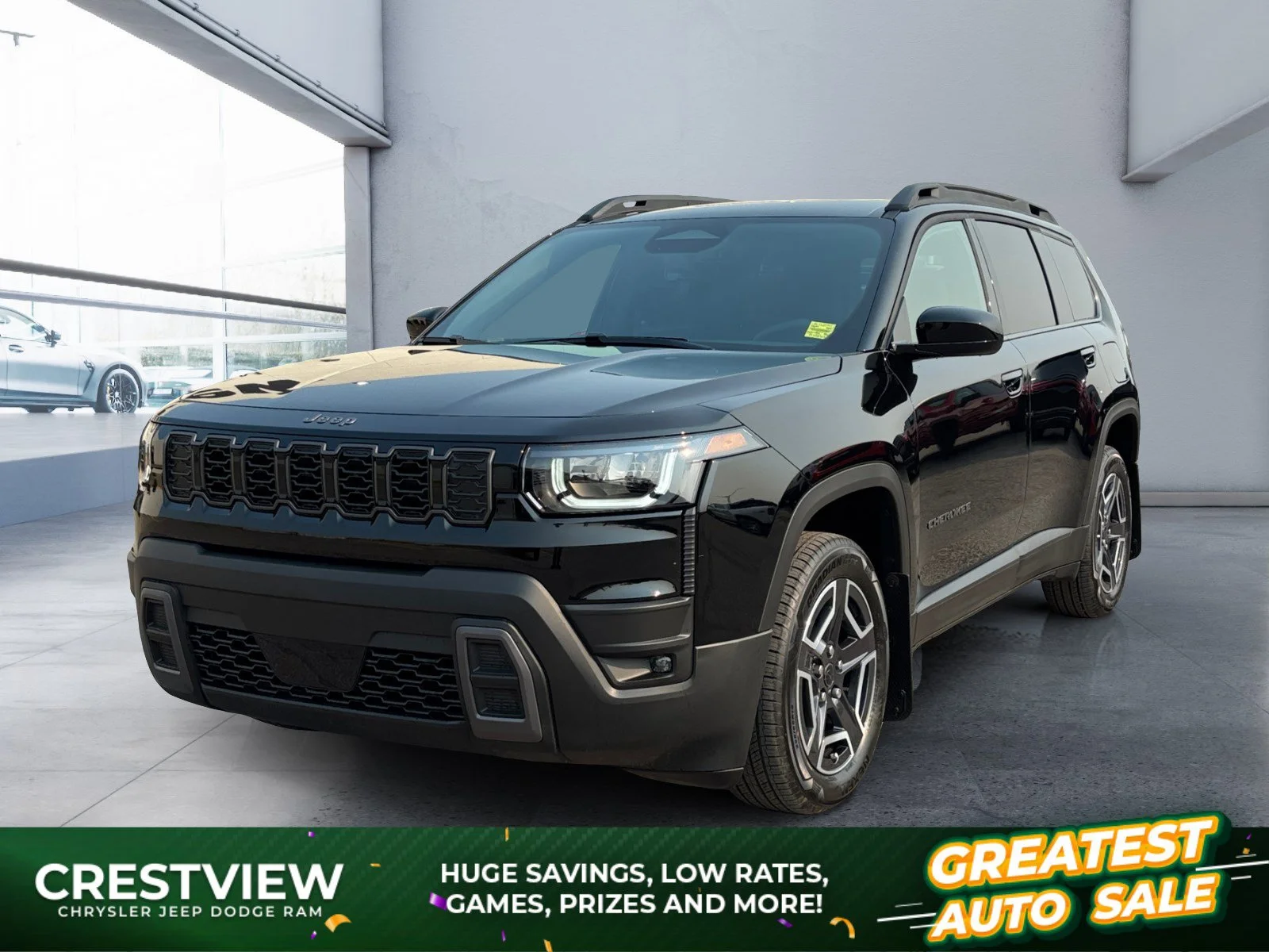New 2026 Diamond Black Crystal Pearl Jeep Laredo image 1