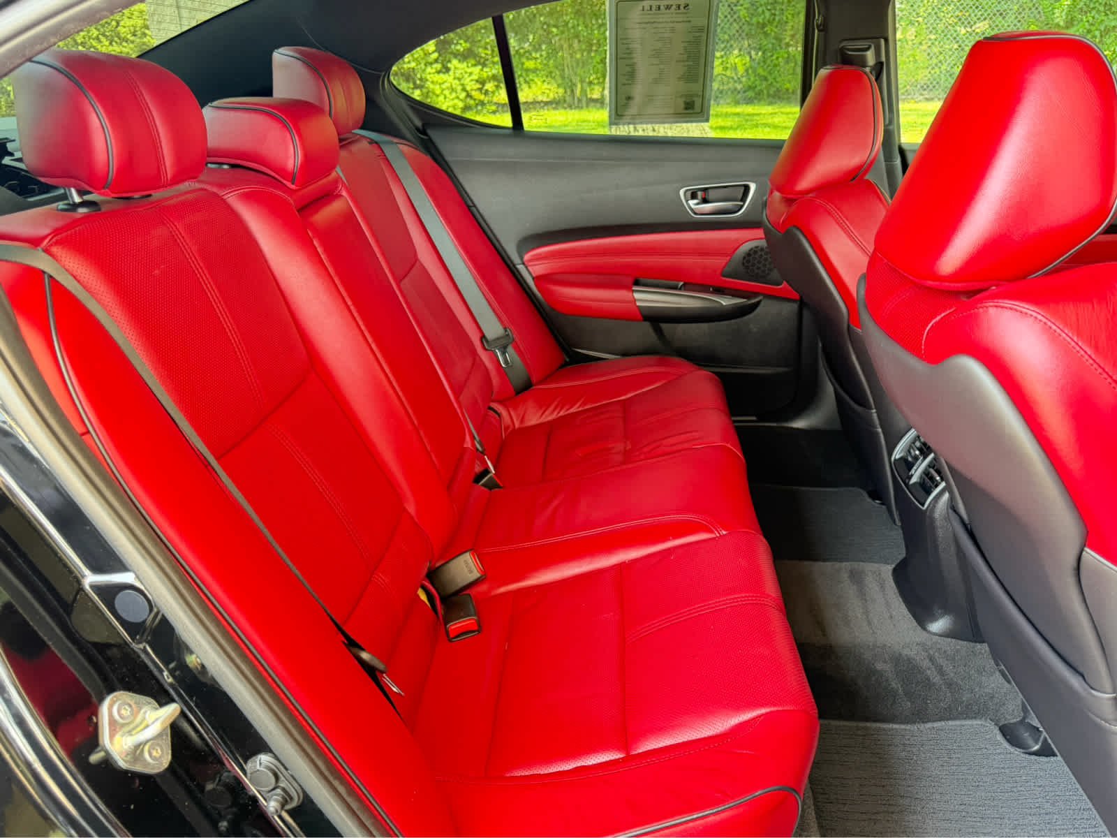 Used 2019 Crystal Black Pearl Acura w/A-Spec Pkg Red Leather image 15