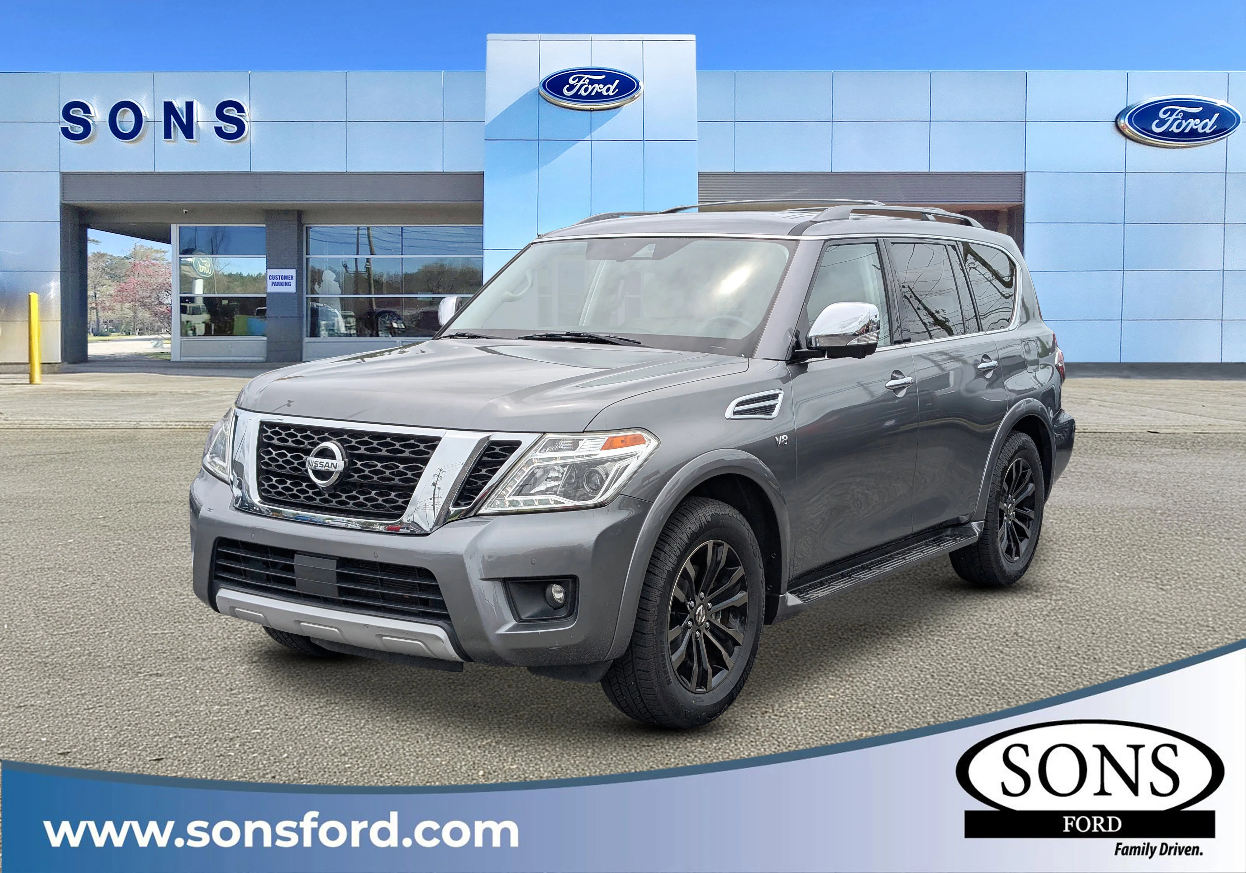 Used 2018 Gun Metallic Nissan Platinum image 1
