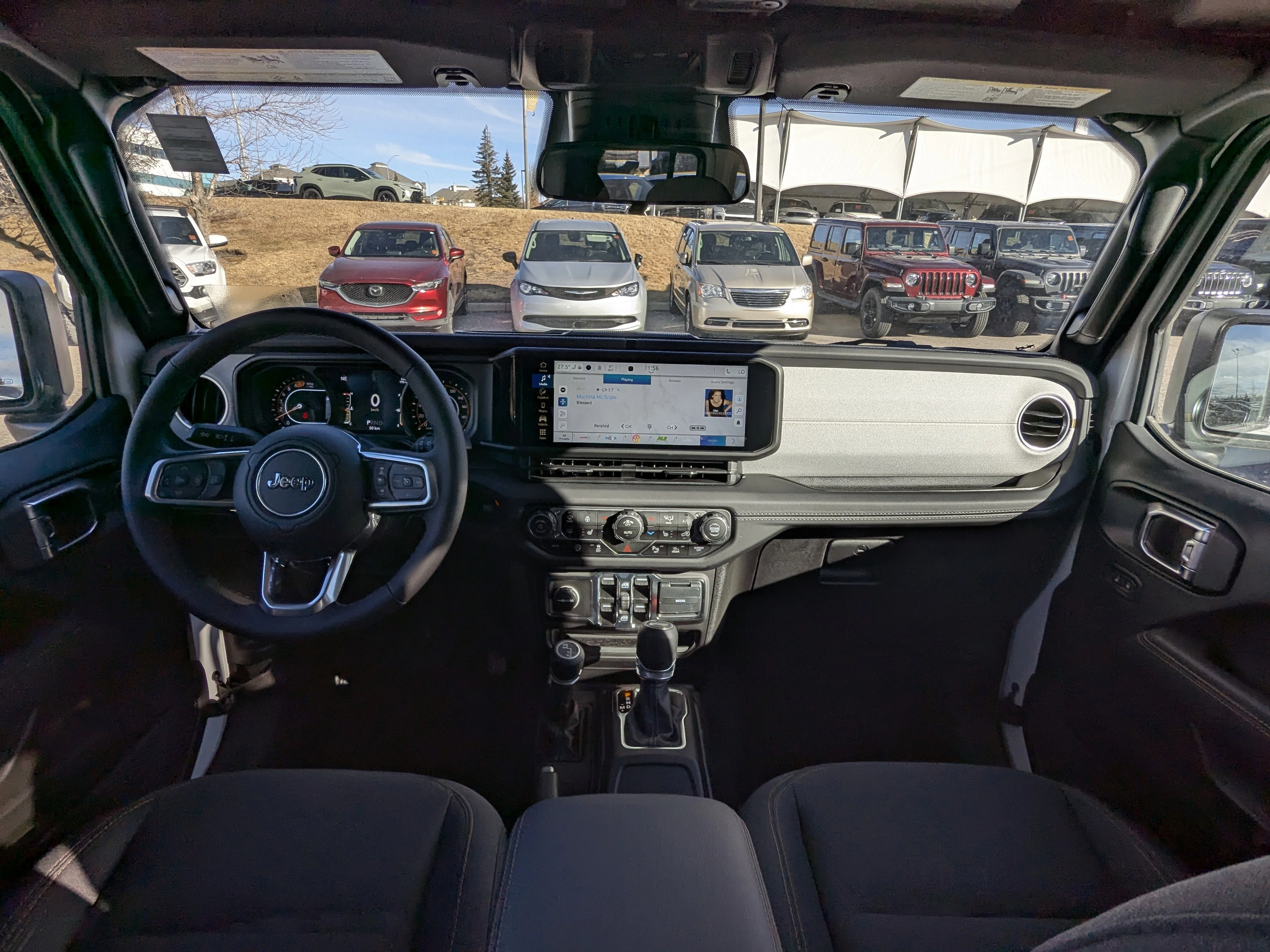 New 2025 White Jeep Sahara - - 12.3 inch display - Blind Spot Mon - Body Color 3 Piece HT - & Tons More! image 23