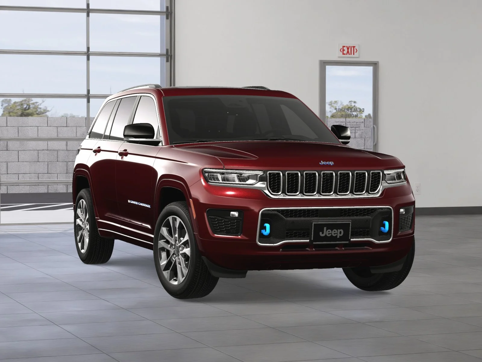 New 2024 Velvet Red Pearl-Coat Exterior Paint Jeep Overland 4xe image 39