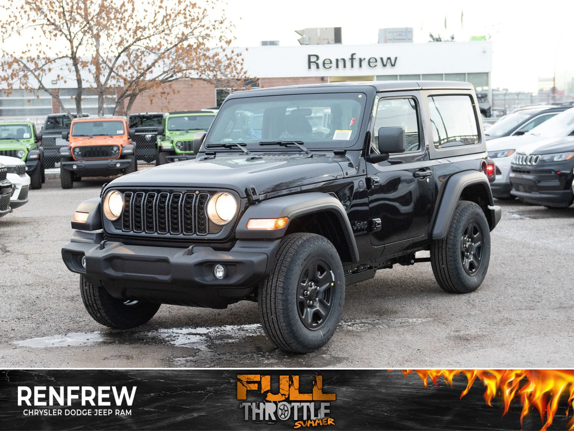 New 2026 Black Jeep Sport* 2 Door 4x4, Turbo image 1
