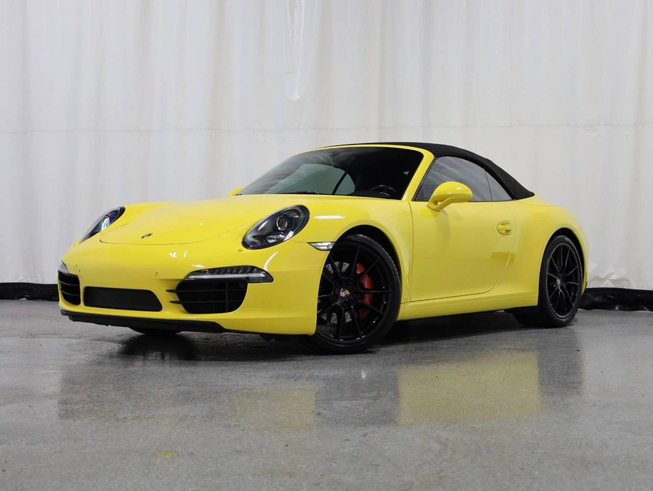 Used 2014 Racing Yellow Porsche Carrera S Cabriolet image 1