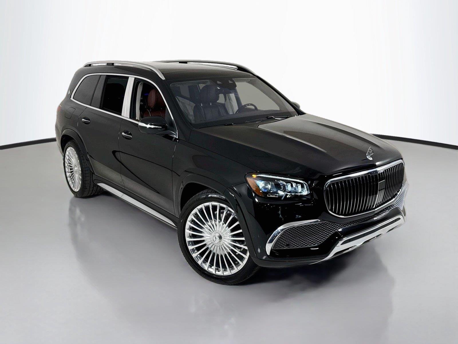 Used 2021 Obsidian Black Metallic Mercedes-Benz Maybach GLS 600 | One Owner | Executive Seating image 55