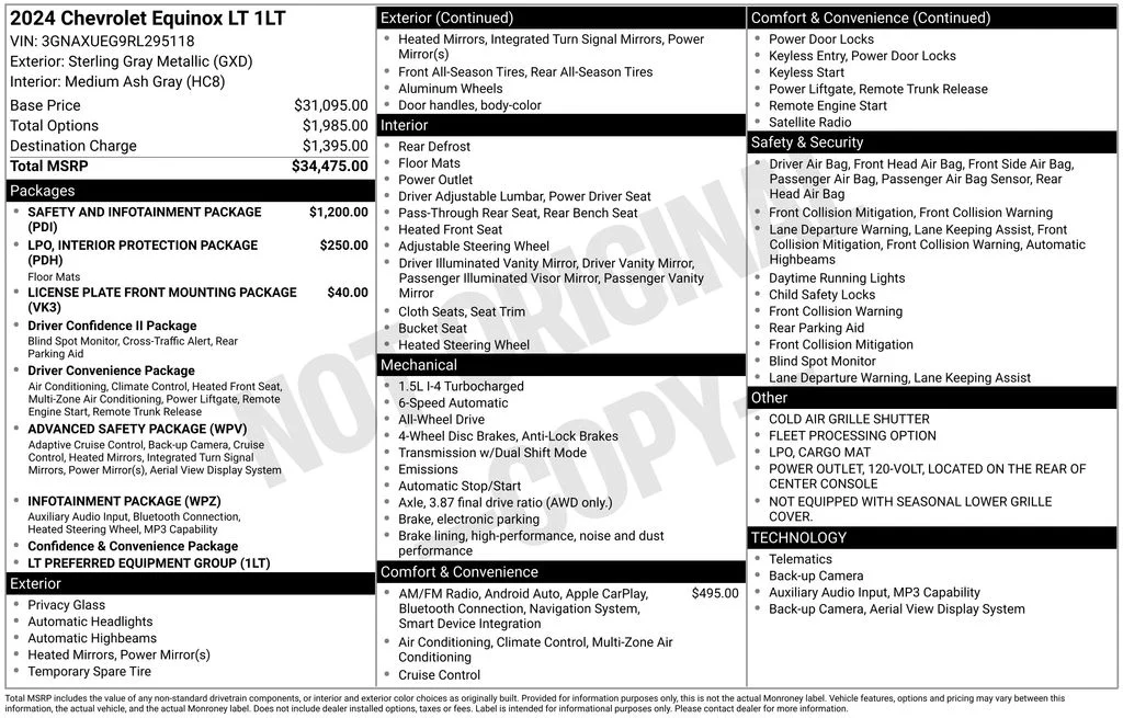 Used 2024 Gray Chevrolet LT image 7