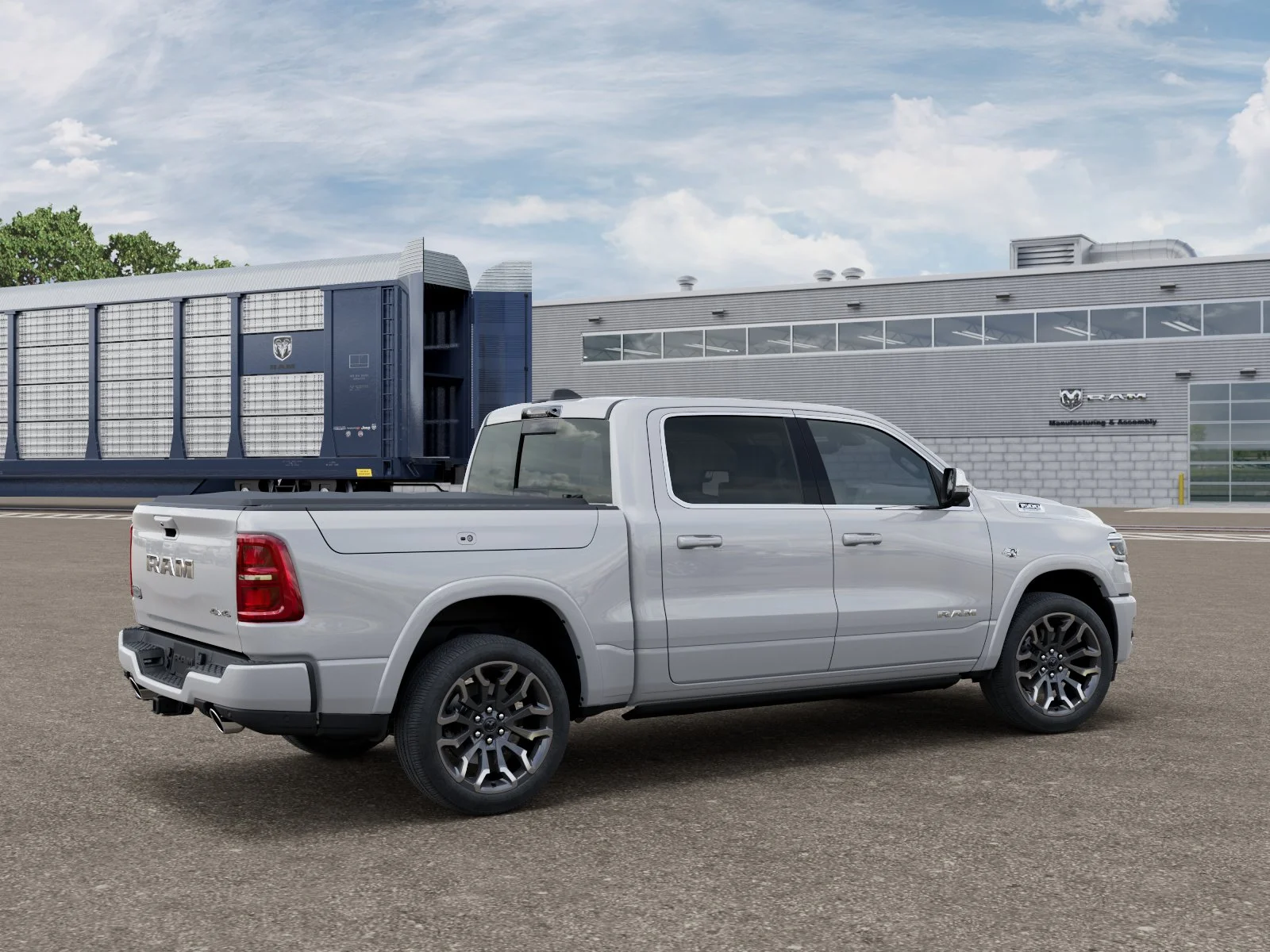 New 2026 Ivory White Tri-Coat Pearl-Coat Exterior Paint RAM Limited Longhorn image 2