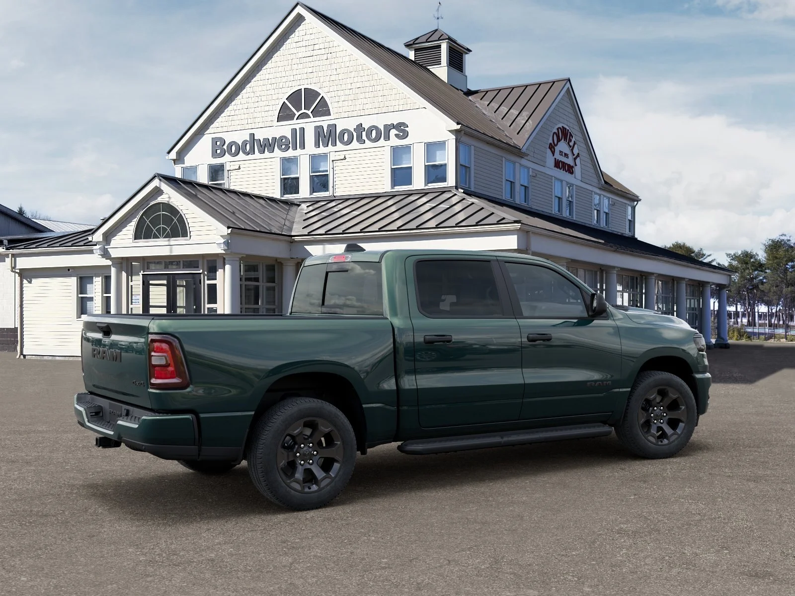 New 2026 Serrano-Green Metallic Exterior Paint RAM Express Crew Cab 4x4 5