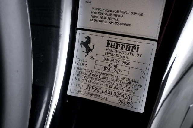 Certified Used 2020 Nero Ferrari  image 70