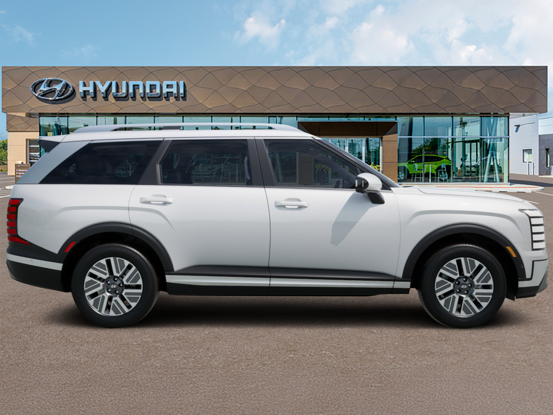 New 2027 Creamy White Pearl Hyundai Blue SEL Premium 7P image 6