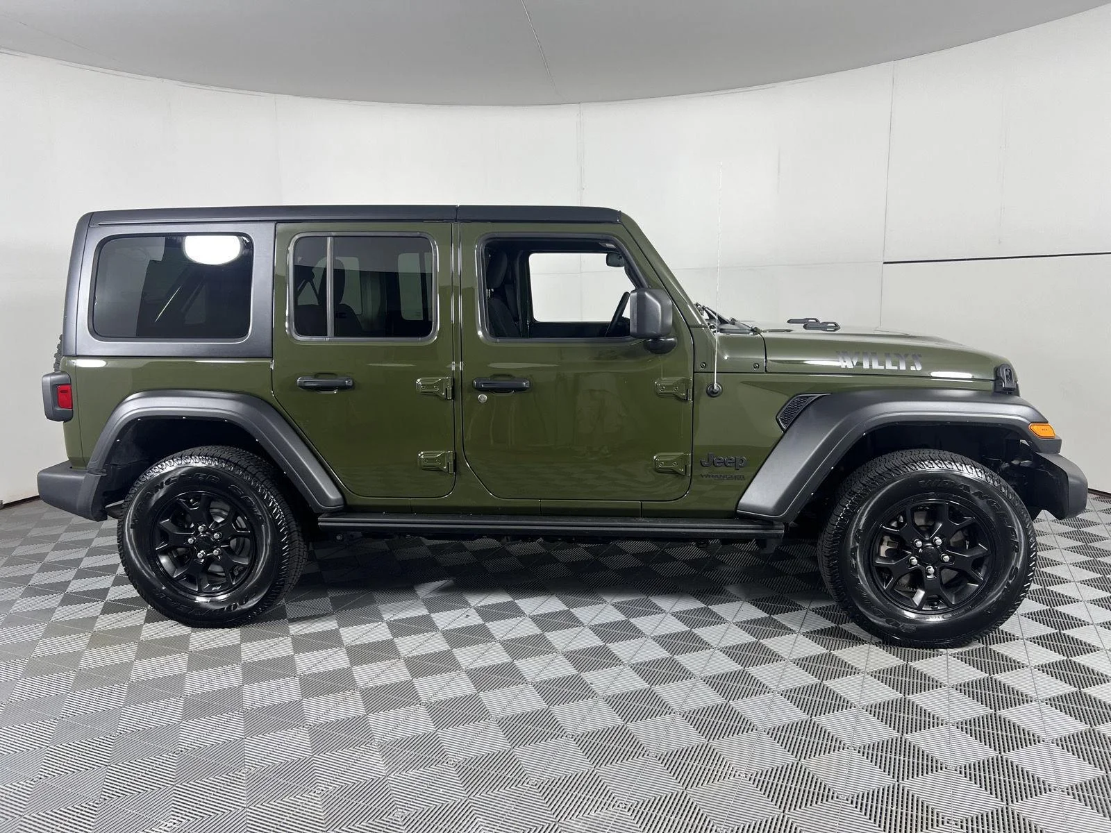 Used 2022 Sarge Green Clearcoat Jeep Unlimited Willys image 13