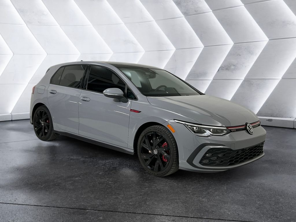 Gray 2023 Volkswagen Golf GTI 2.0T SE FWD Hatchback Front-Wheel Drive