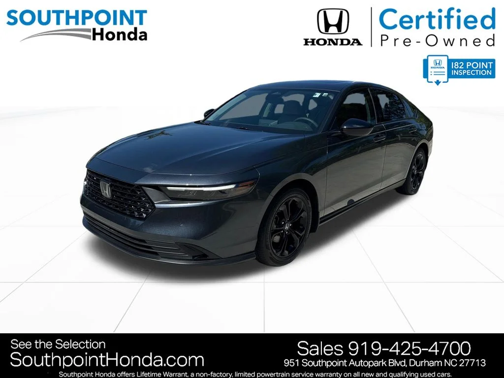 Certified Used 2025 Meteorite Gray Metallic Honda 1.5T SE image 3