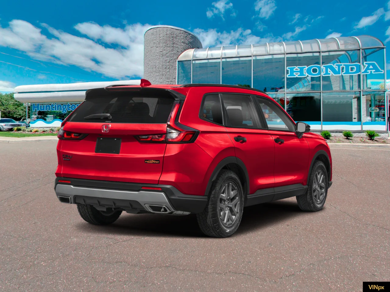 New 2026 Radiant Red Metallic Honda AWD TrailSport image 2