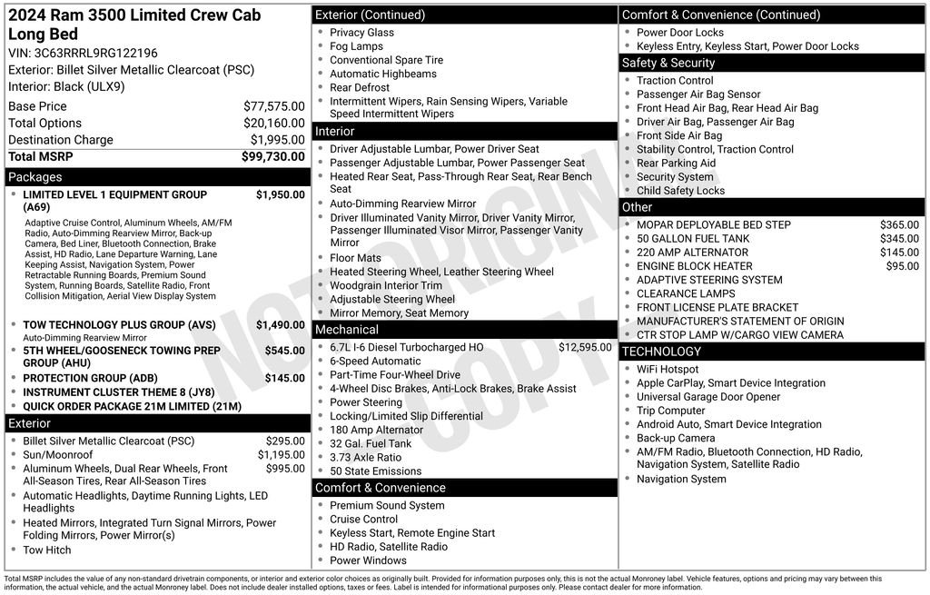 Certified Used 2024 Silver Ram Limited image 52