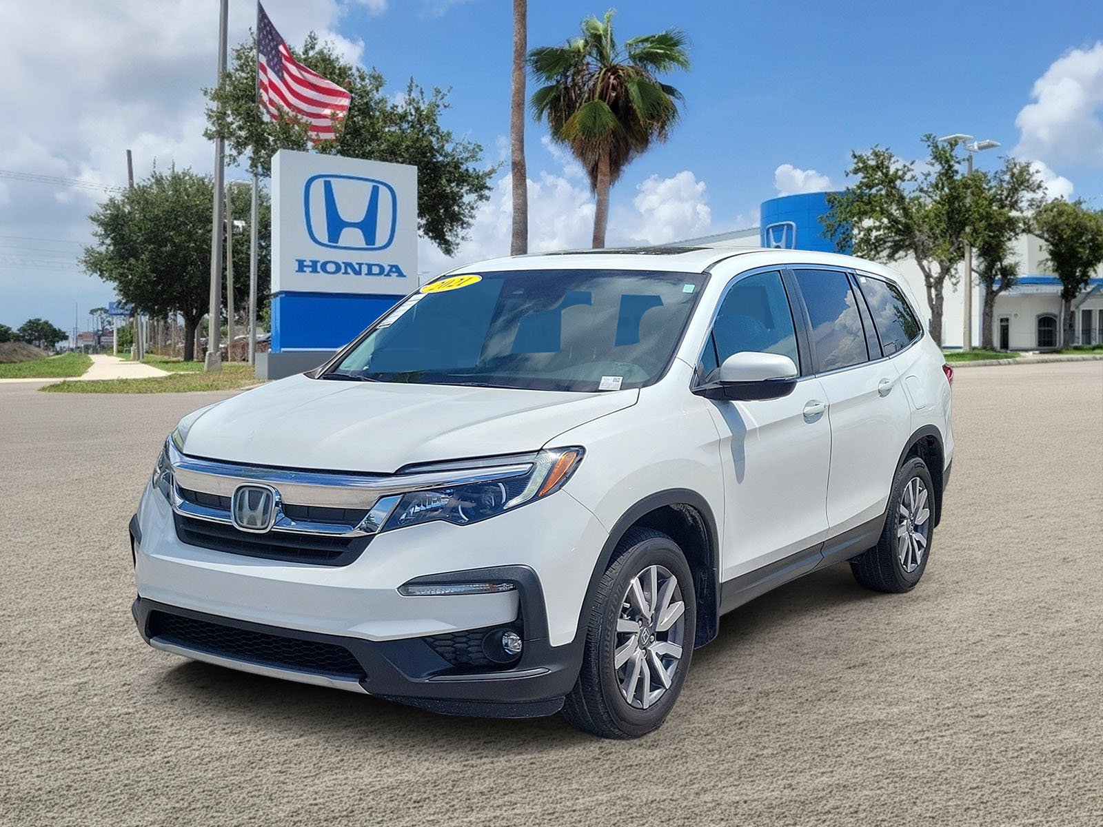 Used 2021 Platinum White Honda EX-L image 4