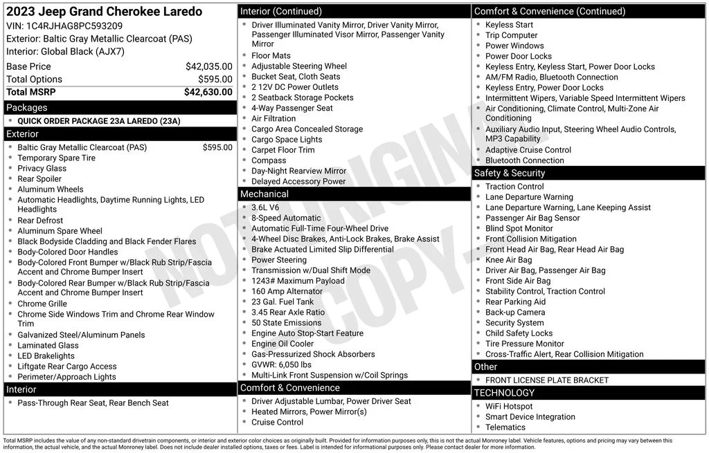 Used 2023 Gray Jeep Laredo image 17