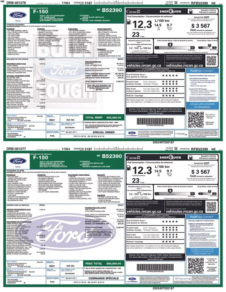 Used 2024 Black Ford Lariat image 5