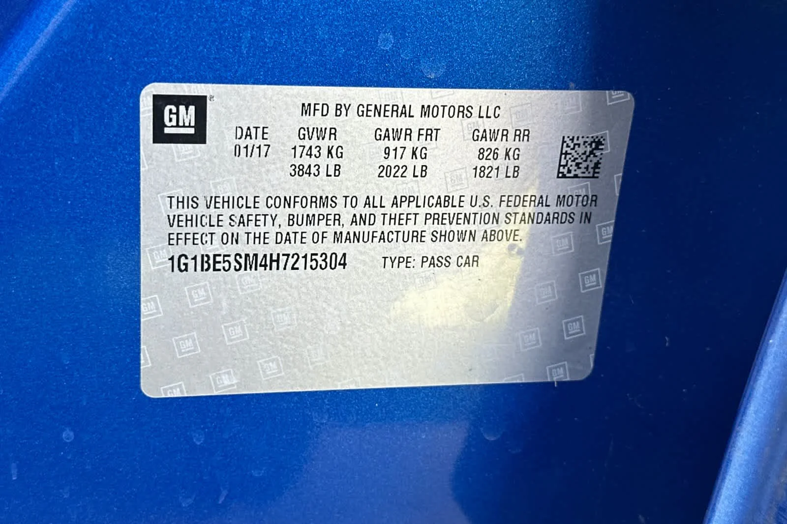 Used 2017 Kinetic Blue Metallic Chevrolet LT image 26
