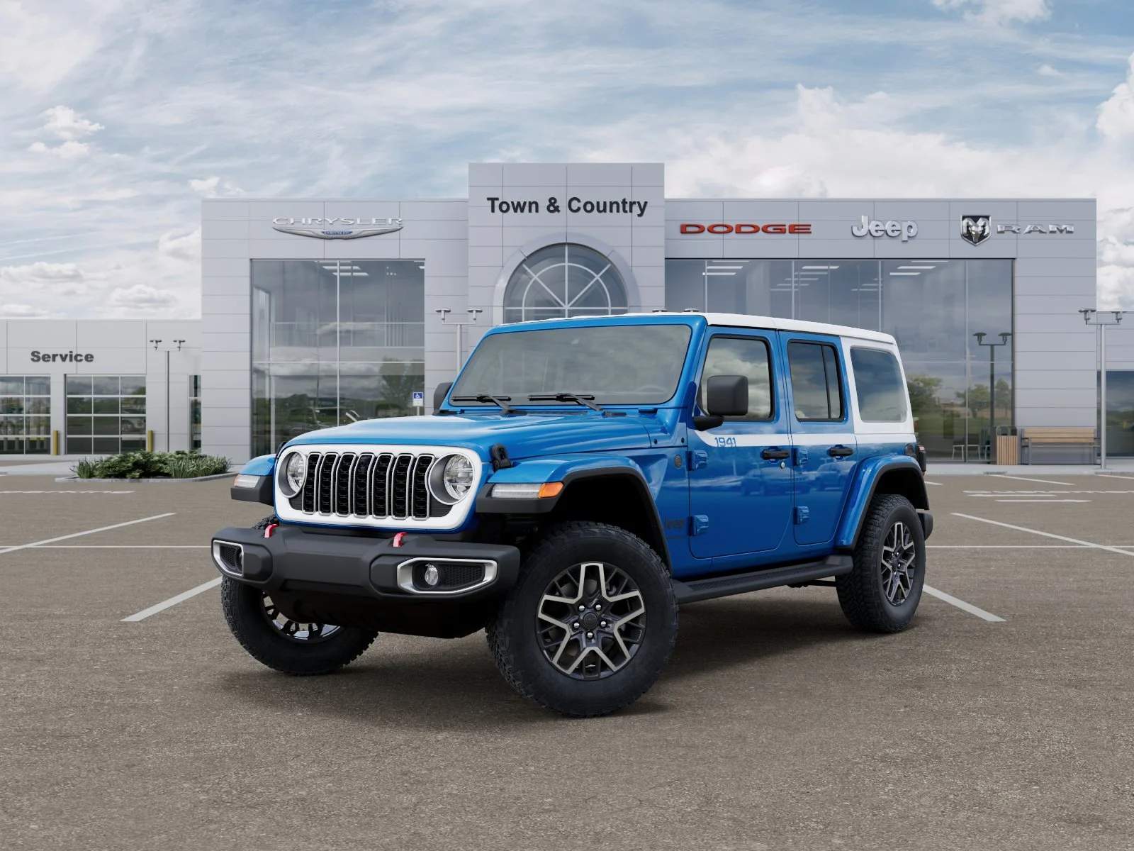 New 2026 Hydro Blue Pearl-Coat Exterior Paint Jeep Sahara image 24