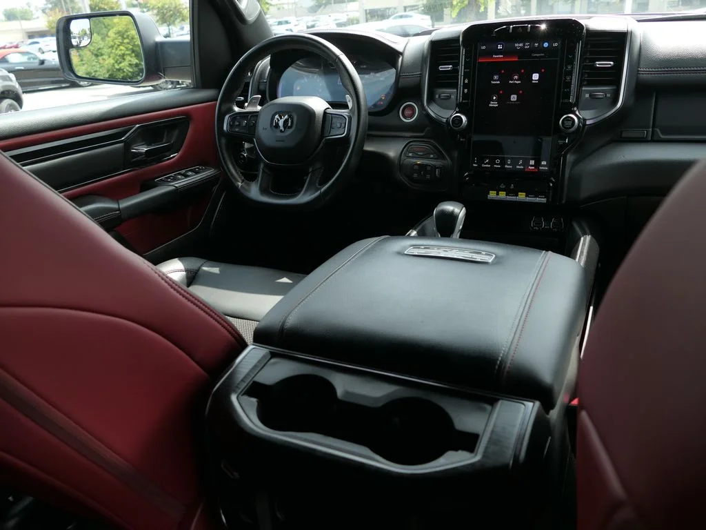 Used 2023 Bright White Clear Coat/Diamond Black Crystal Pearl Coat Ram TRX image 25