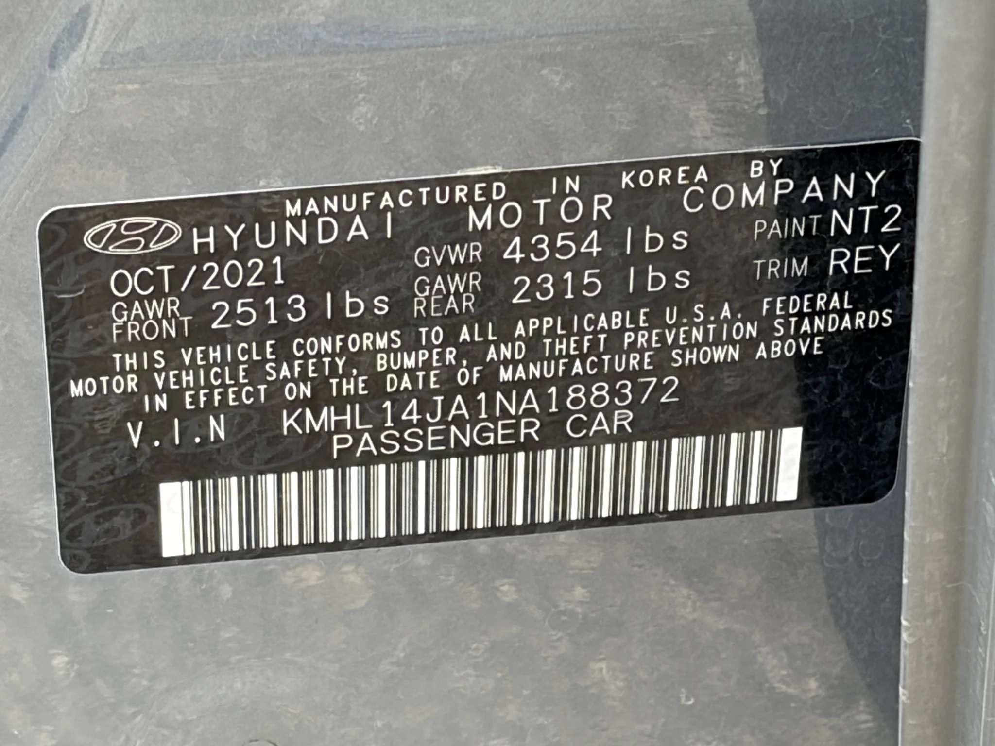 Used 2022 Hampton Gray Hyundai SEL image 23