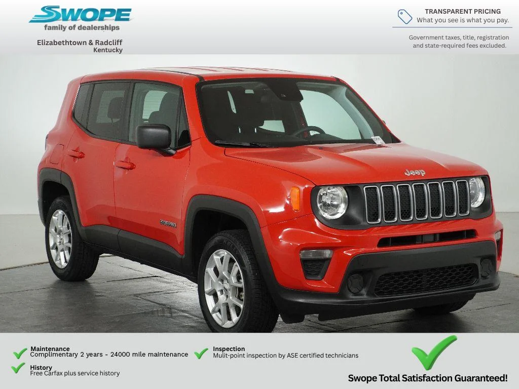 Certified Used 2023 Colorado Red Clearcoat Jeep Latitude image 1
