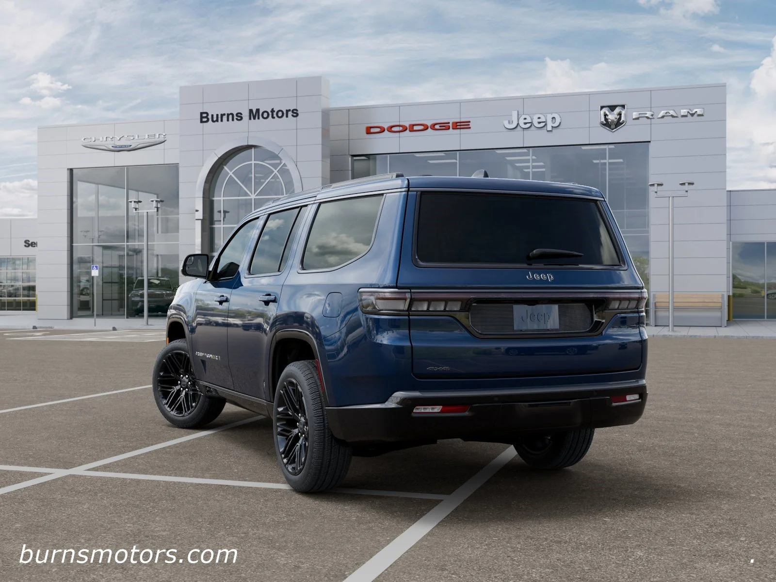 New 2026 Fathom Blue Pearl-Coat Exterior Paint (Late Availability) Jeep Limited Reserve Black image 3