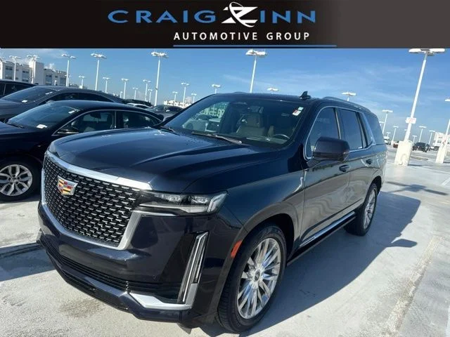 Used 2021 Blue Cadillac Premium Luxury image 1