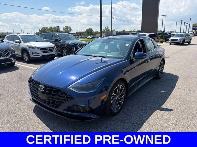 Certified Used 2021 Blue Hyundai Limited image 6