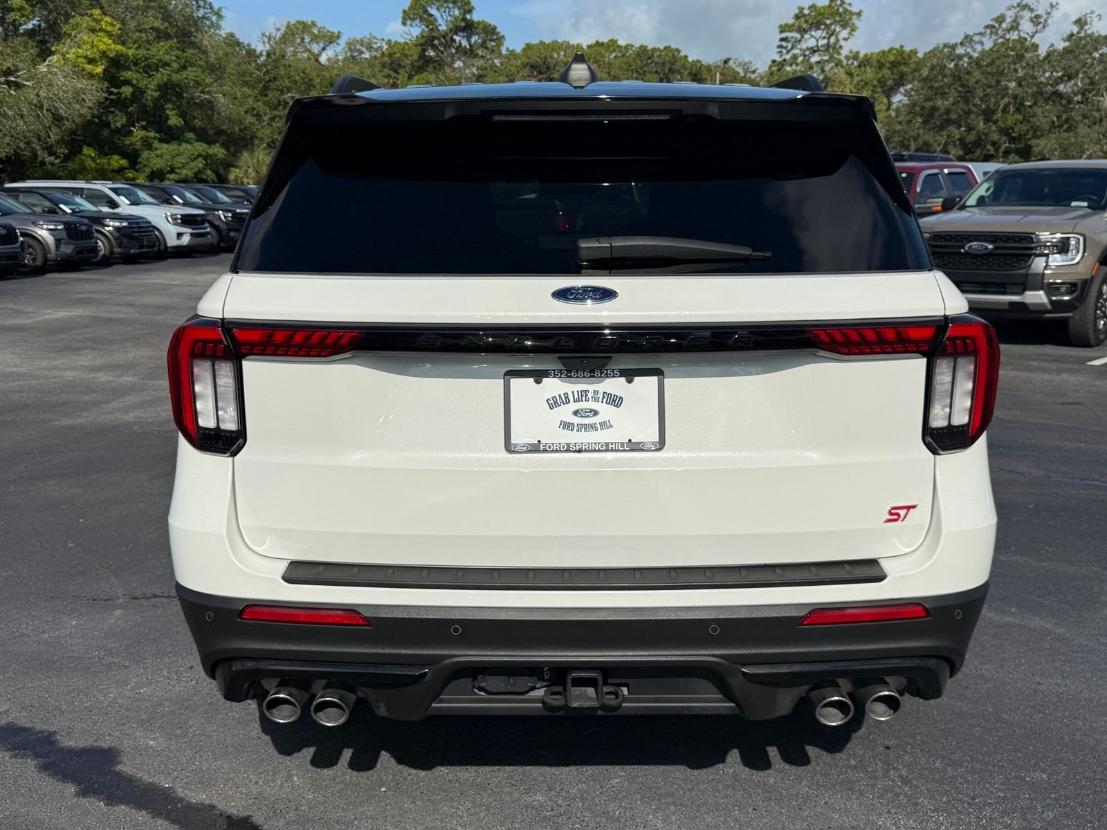 Certified Used 2025 White Metallic Ford ST image 5