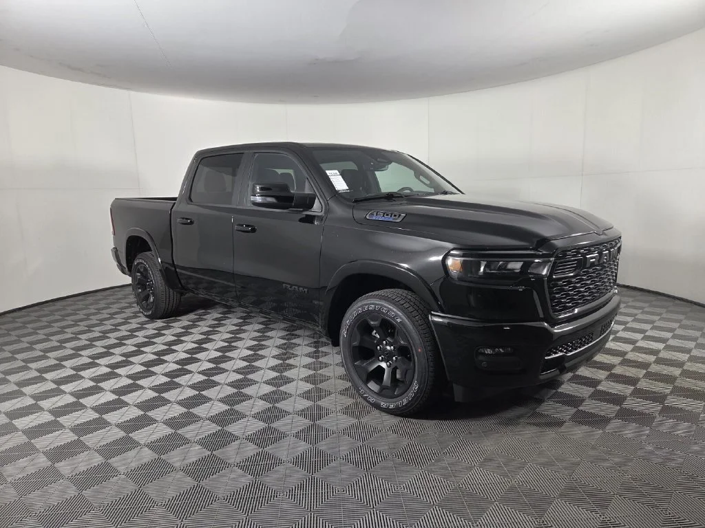 New 2027 Diamond Black Crystal Pearl-Coat Exterior Paint RAM Big Horn image 2