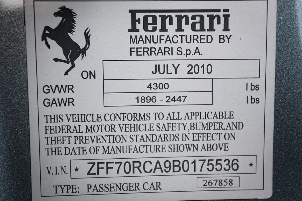 Used 2011 Grigio Titanio Metall Ferrari Base image 55