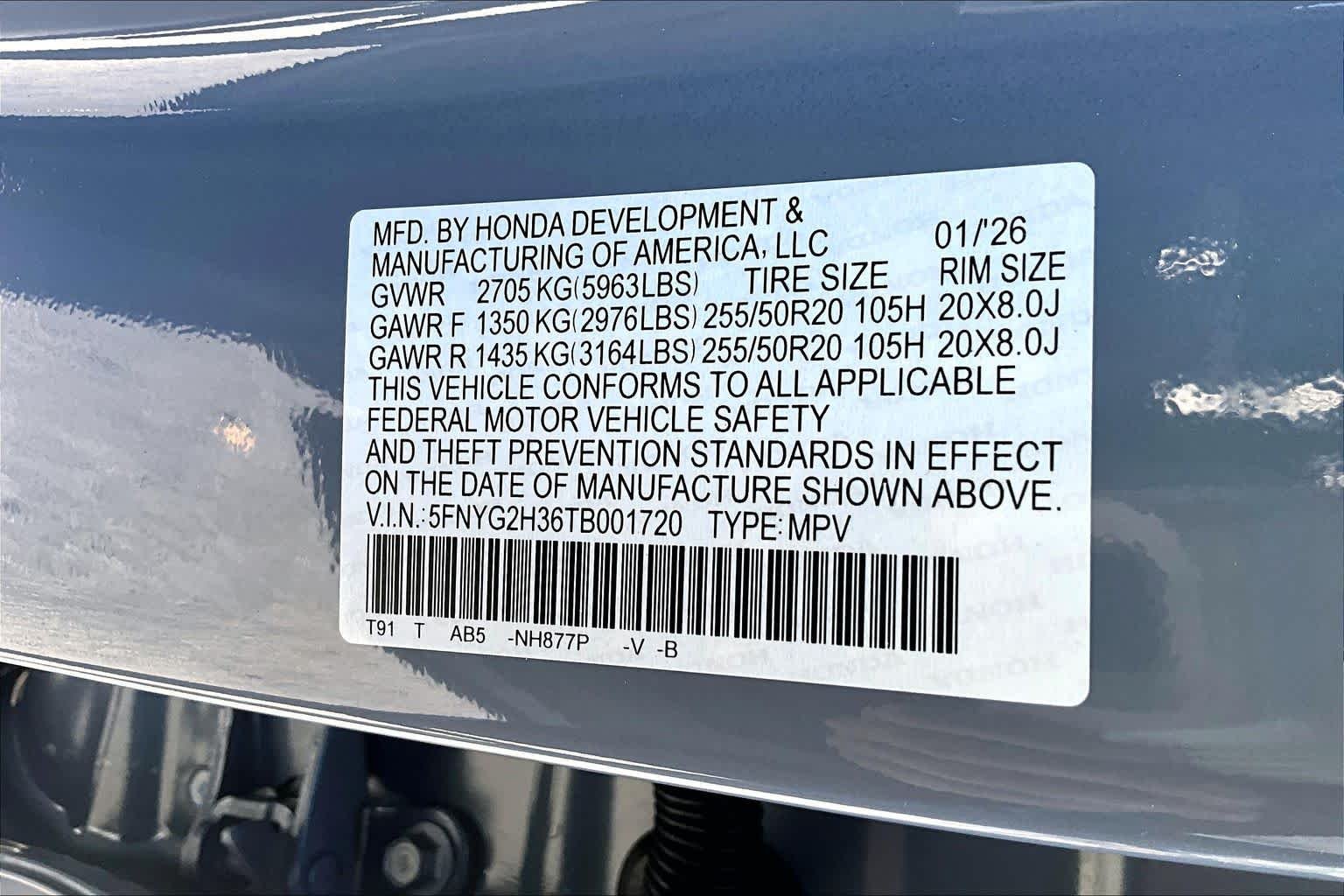 New 2026 Sonic Gray Pearl Honda 2WD Sport image 14