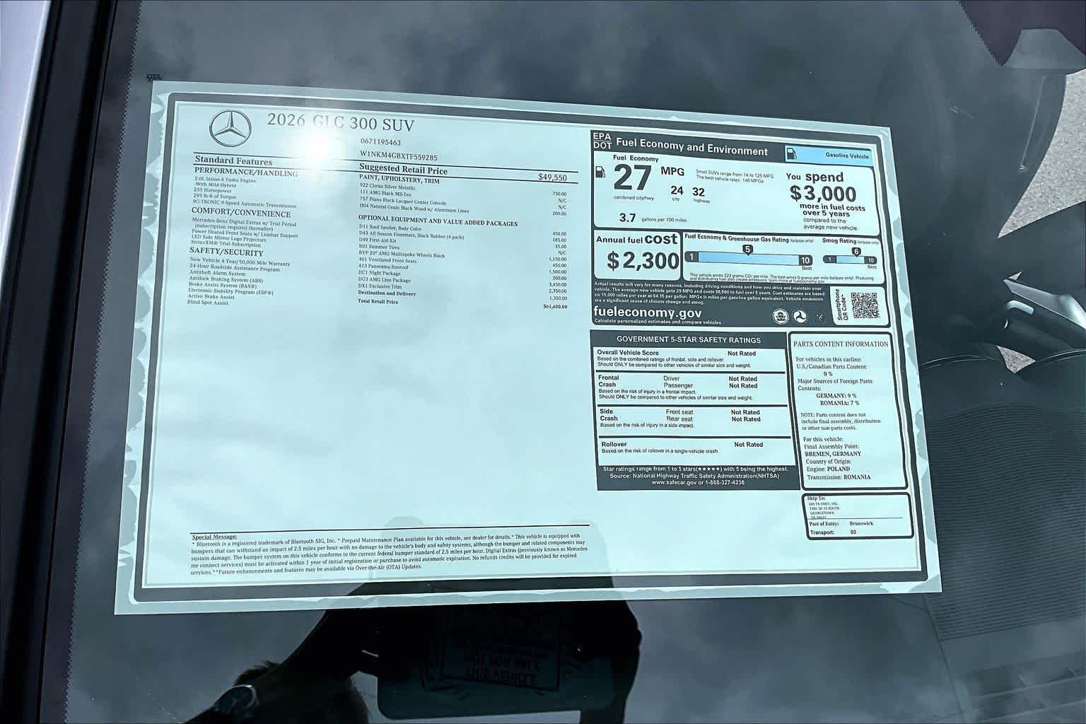 New 2026 Cirrus Silver Metallic Mercedes-Benz GLC 300 image 21