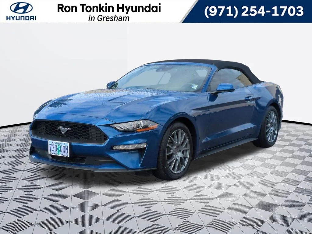 Used 2022 Blue Metallic Ford EcoBoost Premium image 1