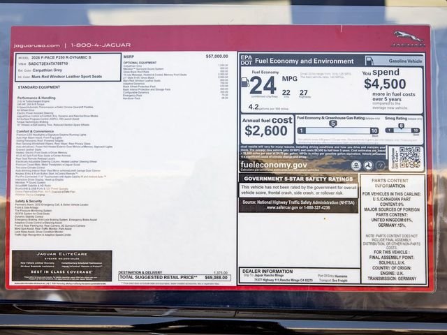 New 2026 Carpathian Grey Jaguar P250 R-Dynamic S image 32