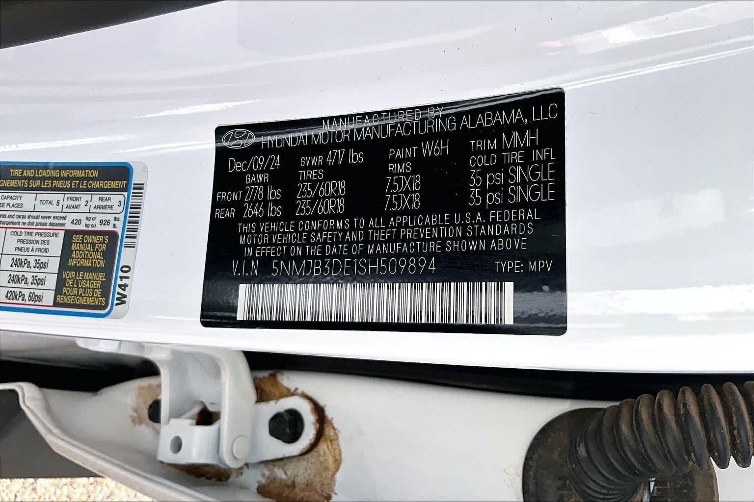 Used 2025 Serenity White Pearl Hyundai SEL image 36